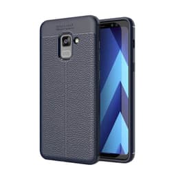 Nahkakuvioitu TPU kuori Samsung Galaxy A6 Plus 2018 (SM-A610F)  - sini