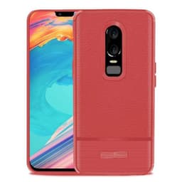 Rugged Armor TPU kuori OnePlus 6 (A6000)  - punainen