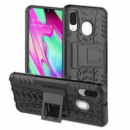 Iskunkestävä Suojakuori Samsung Galaxy A40 (SM-A405F)  - musta