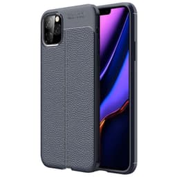 Läder mönstrat TPU skal Apple iPhone 11 Pro Max (6.5")  - Blå