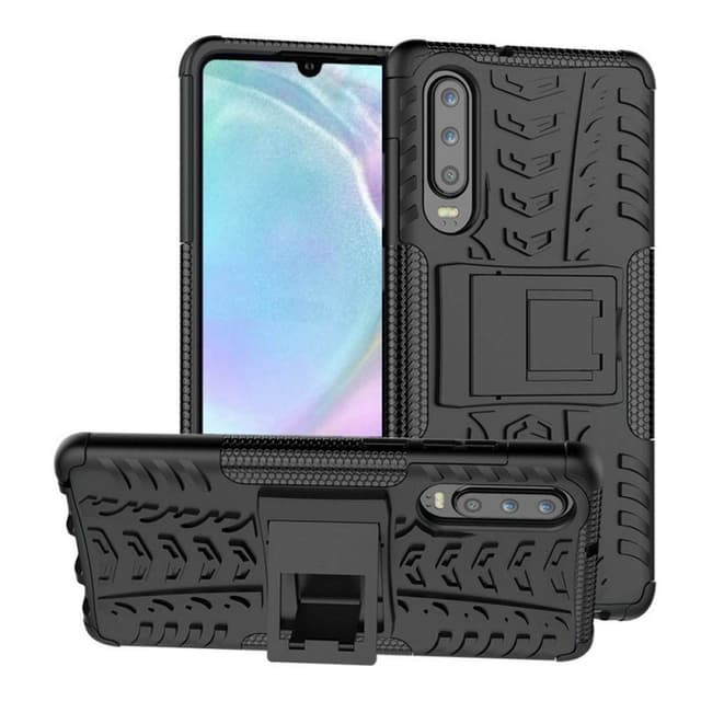 Støtsikkert deksel med stativ Huawei P30 (ELE-L29)  - Svart