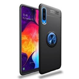 Slim Ring kotelo Samsung Galaxy A50 (SM-A505F)  - Musta / Sininen