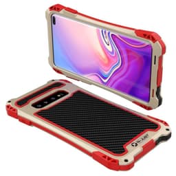 R-Just Amira Samsung Galaxy S10 Plus (SM-G975F)  - Kulta / Punainen