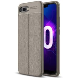 Nahkakuvioitu TPU kuori Huawei Honor 10 (COL-AL10)  - harmaa