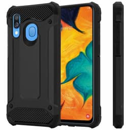 Hybrid Armor kuori Samsung Galaxy A30 (SM-A305F) - musta