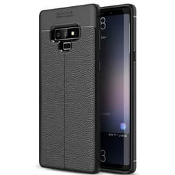 Lærmønstret silikondeksel Samsung Galaxy Note 9 (SM-N960F)  - Svart