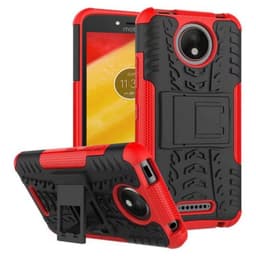 Iskunkestävä Suojakuori Motorola Moto C Plus (XT1723)  - punainen