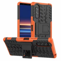 Iskunkestävä Suojakuori Sony Xperia 5 (J8210)  - oranssi