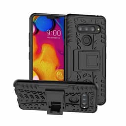 Støtsikkert deksel med stativ LG V40 ThinQ (LM-V405)  - Svart