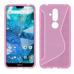 S Line Suojakuori Nokia 8.1 2018 (TA-1128)  - pinkki