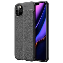 Nahkakuvioitu TPU kuori Apple iPhone 11 Pro (5.8 ")  - musta
