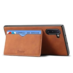 Denior skinn kort deksel Samsung Galaxy Note 10 (SM-N970F)  - brun