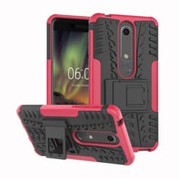 Iskunkestävä Suojakuori Nokia 6.1 2018 (TA-1043)  - pinkki