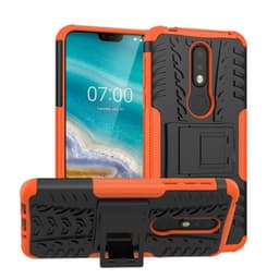Iskunkestävä Suojakuori Nokia 7.1 2018 (TA-1095)  - oranssi