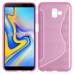 S-Line Silicone Cover til Samsung Galaxy J6 Plus (SM-J610F)  - lyserø