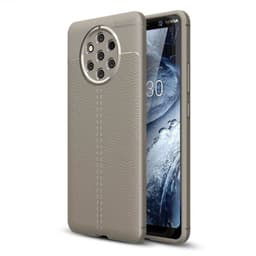 Nahkakuvioitu TPU kuori Nokia 9 PureView (TA-1094)  - harmaa