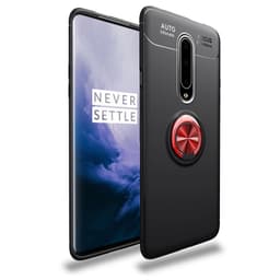 Slim Ring cover OnePlus 7 Pro  - Sort / Rød