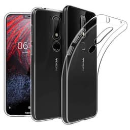 Silikonikotelo läpinäkyvä Nokia 6.1 Plus (TA-1083)