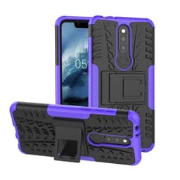 Iskunkestävä Suojakuori Nokia 5.1 Plus (TA-1109)  - violetti