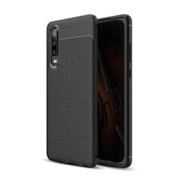 Lærmønstret silikondeksel Huawei P30 Lite (MAR-LX1)  - Svart