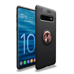 Slim Ring kotelo Samsung Galaxy S10 Plus (SM-G975F)  - Musta / Rose