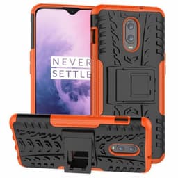 Støtsikkert deksel med stativ OnePlus 7  - oransje