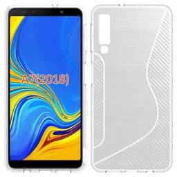 S Line silikondeksel Samsung Galaxy A7 2018 (SM-A750F)  - Gjennomsikti