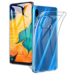 Silikonikotelo läpinäkyvä Samsung Galaxy A30 (SM-A305F)