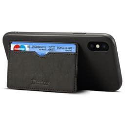 Denior nahkakotelo, korttipaikka Apple iPhone X / XS (5.8 ")  - musta