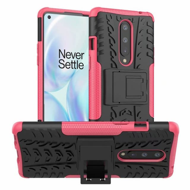 Støtsikkert deksel med stativ OnePlus 8 (IN2010)  - Rosa