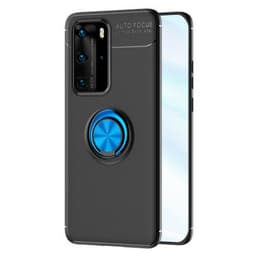 Slim Ring Cover Huawei P40 Pro (ELS-AN00)  - Sort / Blå
