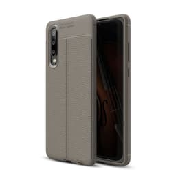 Nahkakuvioitu TPU kuori Huawei P30 (ELE-L29)  - harmaa