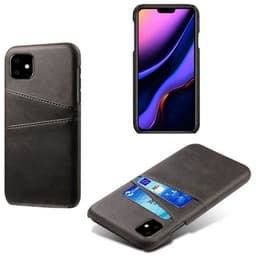Retro skal med kortplatser Apple iPhone 11 (6.1")  - Mörk Grå