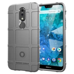 Rugged Shield suoja Nokia 7.1 2018: ksi (TA-1095)  - harmaa