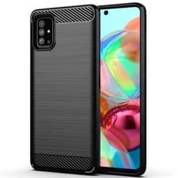 Børstet silikone cover Samsung Galaxy A71 (SM-A715F)