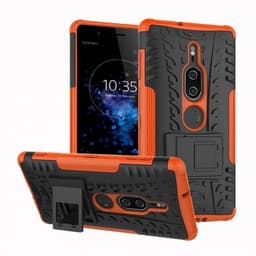 Iskunkestävä Suojakuori Sony Xperia XZ2 Premium (H8166)  - oranssi