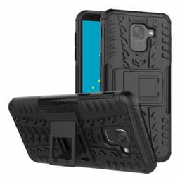 Iskunkestävä Suojakuori Samsung Galaxy J6 2018 (SM-J600F)  - musta