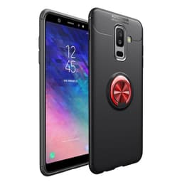 Slim Ringdeksel Samsung Galaxy A6 Plus 2018 (SM-A610F)  - Svart, rød