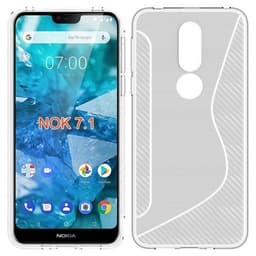 S Line silikondeksel Nokia 7.1 2018 (TA-1095)  - Gjennomsiktig