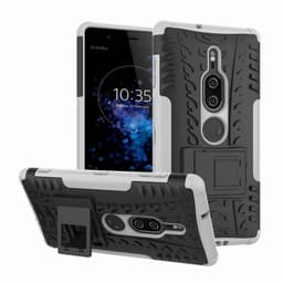 Iskunkestävä Suojakuori Sony Xperia XZ2 Premium (H8166)  - valkoinen