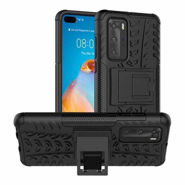 Stødbestandigt cover med stativ Huawei P40 Pro (ELS-AN00)  - sort