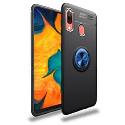 Slim Ring kotelo Samsung Galaxy A40 (SM-A405F)  - Musta / Sininen