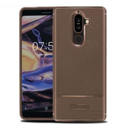 Rugged Armor TPU kuori Nokia 7 Plus (TA-1046)  - ruskea