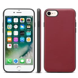 Denior Ægte Læder Cover Apple iPhone 7 / 8 / SE (4.7")  - rød