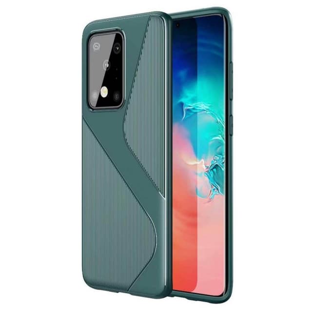 S-Case silikonikotelo Samsung Galaxy S20 Ultra (SM-G988F)  - vihreä
