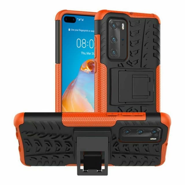 Stødbestandigt cover med stativ Huawei P40 Pro (ELS-AN00)  - appelsin