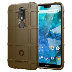 Rugged Shield suoja Nokia 7.1 2018: ksi (TA-1095)  - ruskea