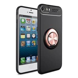 Slim Ring kotelo Apple iPhone 5, 5S, 5SE  - Musta / Rose