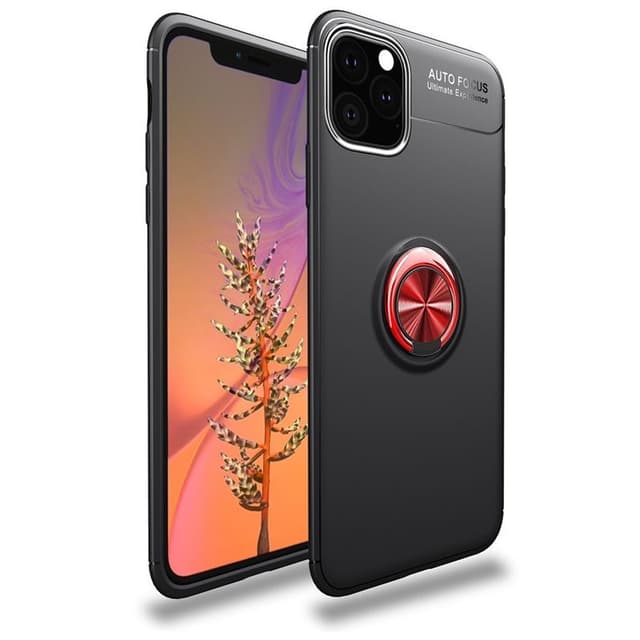 Slim Ring Case Apple iPhone 11 Pro Max (6.5")  - Svart/Röd