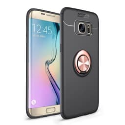 Slim Ringdeksel Samsung Galaxy S7 Edge (SM-G935F)  - Svart rose